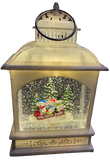 Premier DAMAGED Water Spinning Light Up LED Snowman Lantern Snow Globe - Retail ABC - Branded Goods - Discount Prices