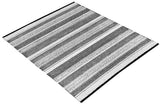 Outdoor Living Patio Rug Black Grey and White Babel Eco PET Rug Rever The Outdoor Living company