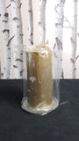 15cm 2 Asst Pillar Candle Gold + Silver One Piece Home & Garden Candles Unbranded