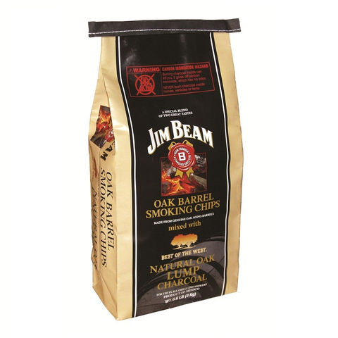 Jim Beam Oak Barrel Smoking Chips Whiskey Bourbon Oak Lump Charcoal 6.6LB 141518 - Retail ABC - Branded Goods - Discount Prices