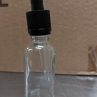 10 x 30ml Clear Glass Bottle with Pipette Bottles Round Empty Boston Eye Dropper Unbranded