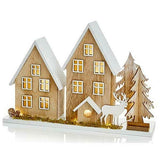 Premier 35X25cm Battery Operated LED Christmas House Winter Scene Decoration - Retail ABC - Branded Goods - Discount Prices