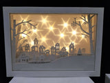 30cm Lit Diorama Musical Village Scene Christmas Light Up Box Battery Operated - Retail ABC - Branded Goods - Discount Prices
