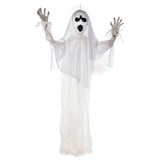 PREMIER 1.9M  sound activated hanging White ghost with lights and sounds Premier