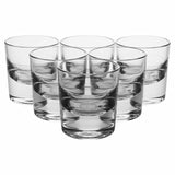 6 Piece Clear Round 135ml Scotch Whiskey Drinking Glasses Tumbler Gift Boxed Set Unbranded