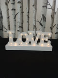 30x12cm Lit Love Sign With Warm White Wedding Holiday Party Unbranded