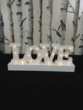 30x12cm Lit Love Sign With Warm White Wedding Holiday Party Unbranded