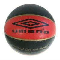 UMBRO BASKETBALL DOMINATE - FULL SIZE 7 Black RED BASKET BALL Umbro