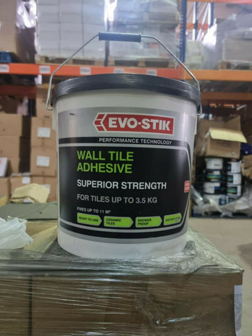 Evo-Stik XL 10L Instantané Rapide Poignée Mural Tuile Adhésif Joint Imperméable Evo-Stik