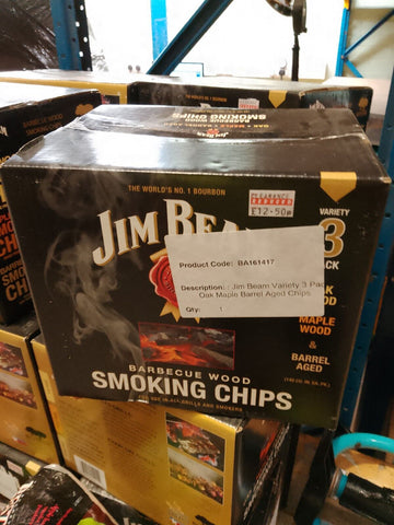 Jim Beam Variety 3 Pack BBQ Wood Smoking Chips For Use In All Grills & Smokers. Unbranded