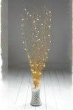 Premier Wall Plug in 100cm Long Lit 44 Warm White LEDs Gold Coloured Twigs - Retail ABC - Branded Goods - Discount Prices