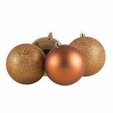 Premier 35 Piece Luxury Chrismas Tree Decoration Star Bauble Set, Copper Glitter - Retail ABC - Branded Goods - Discount Prices