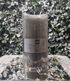 2 EXTRA LARGE 30 x 15cm Battery Operated Dancing Flame Candle with Timer in Grey Premier