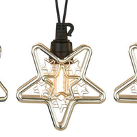 6  Falling LEDs Star Shaped Christmas Lights Warm white Premier