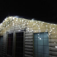 12m (500 LEDs) Outdoor Snowtime Icicle Lights in Cool White Timer / Memory / ECO Retail ABC - Branded Goods - Discount Prices