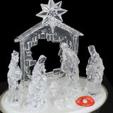 Stunning Pre-Lit LED Musical Acrylic Christmas Nativity Scene Decoration 20cm WeRChristmas
