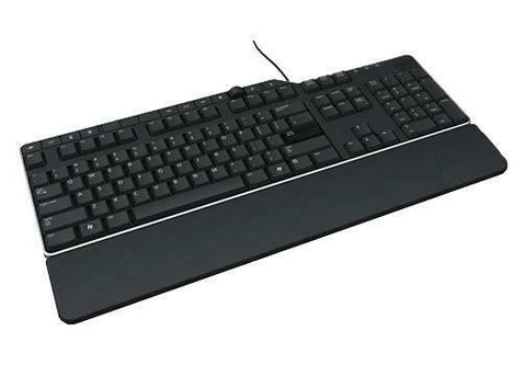 NEW Dell Multimedia Palm Rest wired USB Keyboard KB522 UK QWERTY + ARABIC Black - Retail ABC - Branded Goods - Discount Prices