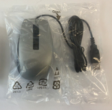 NEW Original Dell MOCZUL (GREY) USB Wired 6 Buttons Scroll Laser Mouse Silver Dell