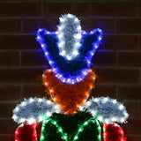 Premier 150x54cm Solider Rope Light Tinsel 252 Multi LEDs Christmas Decoration - Retail ABC - Branded Goods - Discount Prices