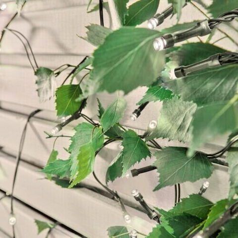 Solar Garden String Lights 100 LED Warm White Fairy Lights 9.9M Lit Length The Outdoor Living Company