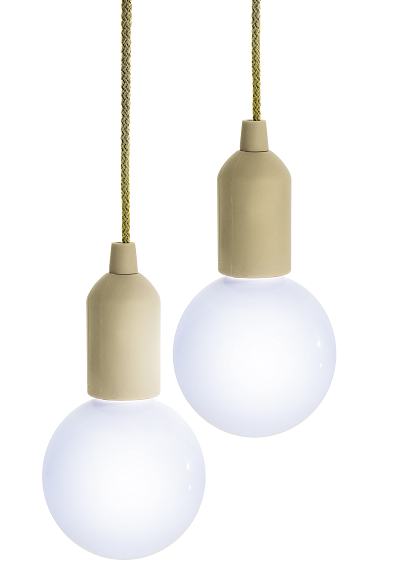 Single bulb led outlet light battery powered