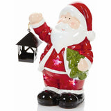 Premier Decorations Ceramic LED Lit Standing Colour Changing Christmas Character - Retail ABC - Branded Goods - Discount Prices