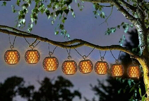 Premier LED 20 Lanterns Flickering Effect Flame Bulb Festoon Fairy String Lights - Retail ABC - Branded Goods - Discount Prices