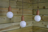 2 or 4 x LED Pull Cord Portable Hanging Rope Lights Garages Sheds Tents Battery LYTT
