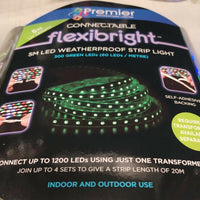 Connectable Flexibright 300 Green LED Weatherproof Strip Light 5m Outdoor Premier