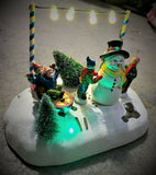 Premier Battery Operated LED Light Up Christmas Glittered Snow Scene Decoration - Retail ABC - Branded Goods - Discount Prices