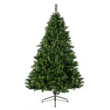 CHOICE Woodcote Pine Prelit White Green Xmas Snow Flocked Christmas Tree - Retail ABC - Branded Goods - Discount Prices