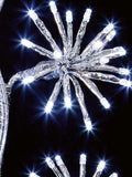 Premier Set of 3 x 60cm Silver Starburst Xmas Path Light with 140 White LEDs - Retail ABC - Branded Goods - Discount Prices