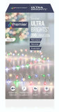 Premier 200 Multi-Action Large LED Ultrabrights with Timer, Multi Colour Pastel - Retail ABC - Branded Goods - Discount Prices