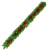 Premier 1.8m Natural Pine Cone and Red Berry Xmas Christmas Decorative Garland Premier