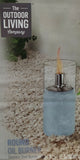 Round Oil Burner 23.5cm Stainless Steel Burner Outdoor Warmer Stone Effect Gift The Outdoor Living