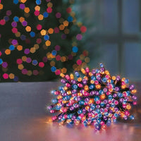 200 LED Multi-Action SupaBrights Christmas Tree Lights with Timer Rainbow Premier