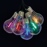 Retro Style Light Bulb Solar Powered Garden String Party Lights Multi-colored Premier