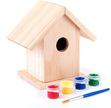 2 x Paint Your Own Wooden Birdhouse Indoor Activity for Kids Style chosen Random Unbranded