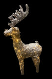 Premier 83cm Rattan Deer Snowy 72 LEDs Light UP Standing Christmas Decoration - Retail ABC - Branded Goods - Discount Prices