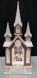 41cm Lit Up LED Water Spinner Singing Family Church Snow Globe Christmas - Retail ABC - Branded Goods - Discount Prices