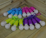 2 or 4 x LED Pull Cord Portable Hanging Rope Lights Garages Sheds Tents Battery LYTT