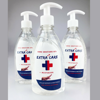 Hand Sanitiser 500ML Pump Antibacterial Anti Bacterial Sanitizer Gel 70% Alcohol Ultra Care