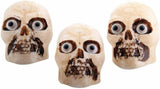 Halloween 3 LED Flashing Skull Pathway Lights with Sound & Sensor Outdoor Party - Retail ABC - Branded Goods - Discount Prices