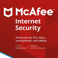 McAfee Internet Security 2022 Ten Devices 1 Year Antivirus Genuine License McAfee