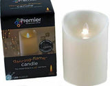 Premier Decorations Flameless LED Dancing Christmas Candle Small Size 13cm Tall - Retail ABC - Branded Goods - Discount Prices