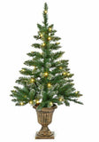 Premier Decorations 3ft Pre-lit Flocked Table Frosted Christmas Tree - Green - Retail ABC - Branded Goods - Discount Prices