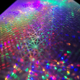 DAMAGED Christmas 60cm Holographic Pyramid Tree with Multi Colour LED Lights - Retail ABC - Branded Goods - Discount Prices