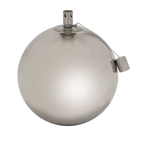Oil Lamp Sphere Garden Torch Light Candle steel Decorative Ball 18cm Premier