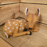Premier Christmas 26x16cm Adorable Resting Fawn Decoration in Polyresin - Retail ABC - Branded Goods - Discount Prices