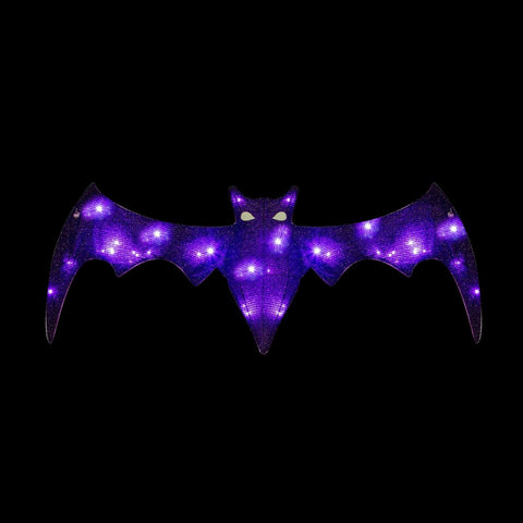 PREMIER  1.35M lit black fabric bat with 30 purple LEDs and  5M lead Premier